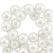 Glaswachsperlen 10mm White