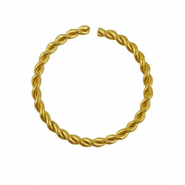 Stainless Steel - Rostfrei Stahl Schmuckzubehör Bindering Gold
