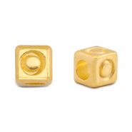 Metall Perlen Buchstabe DQ O Gold (Nickelfrei)