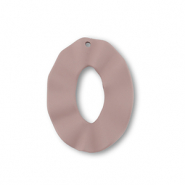 Acryl Anhänger Oval Taupe brown