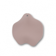 Acryl Anhänger Blatt Taupe brown