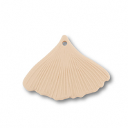 Acryl Anhänger Blatt Dark beige