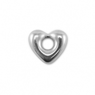 Stainless Steel - Rostfrei Stahl Schmuckzubeh&ouml;r Herz Silver