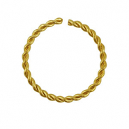 Stainless Steel - Rostfrei Stahl Schmuckzubehör Bindering Gold