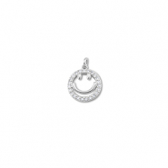 Brass TQ Metall Anh&auml;nger Smiley Silver