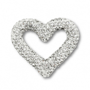 Bohemian-Perlen Herz Silver