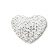 Bohemian-Perlen Herz Silver