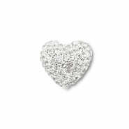 Bohemian-Perlen Herz Silver