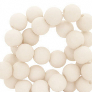 6 mm Acrylperlen Off white