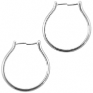 Metall DQ ring (für Perle) antik silber (nickelfrei)