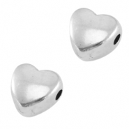 DQ Metall Perlen Herz Antik silber (Nickelfrei)