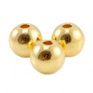 DQ Metall Perlen 4mm Gold (Nickelfrei)