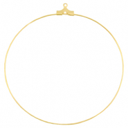 Metall Zubehör DQ Creolen Hänger 60mm Gold (nickelfrei)