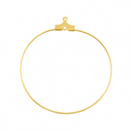 Metall Zubehör DQ Creolen Hänger 40mm Gold (nickelfrei)
