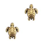 Metall Perlen DQ Schildkröte Antik bronze (Nickelfrei)