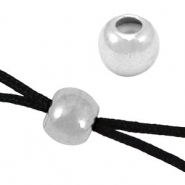 Smart-Stopperperlen Metall DQ 6mm Antik silber (nickelfrei)