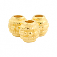 Metall Perlen DQ deco 6mm Gold (Nickelfrei)