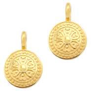 Metall Anhänger DQ Mandala Gold (Nickelfrei)