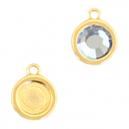 Metall Fassungen DQ Anhänger für SS20 Flatback Gold (Nickelfrei)
