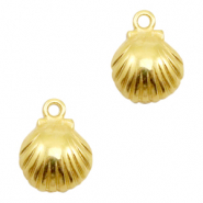 Metall Anh&auml;nger DQ Muschel Gold (Nickelfrei)