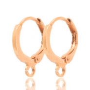 Metall Zubehör DQ Ohrhänger verschliessbar mit Öse Rosegold (Nickelfrei)