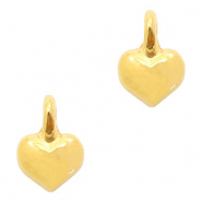 Metall Anh&auml;nger DQ Herz Gold (Nickelfrei)