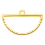 Metall Anh&auml;nger DQ halber Zirkel Gold (Nickelfrei)