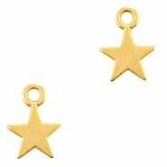 Metall Anh&auml;nger DQ Stern Gold (Nickelfrei)
