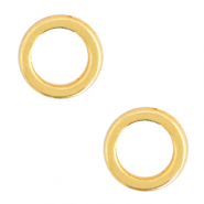 Metall Zubeh&ouml;r DQ Ring 6mm Gold (Nickelfrei)