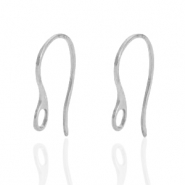 Ohrringe aus Stainless Steel - Rostfreiem Stahl mit Öse Silber