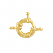 Metall Zubehör DQ Rettungsring Verschluss 11mm mit Ösen Gold (Nickelfrei)