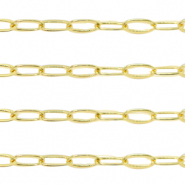 Metall Zubeh&ouml;r DQ Gliederkette Ankerkette Gold (Nickelfrei)