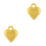 Metall Anh&auml;nger DQ Herz Gold (Nickelfrei)