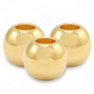 Metall Perlen DQ 3mm Gold (Nickelfrei)
