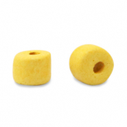 DQ Griechische Keramik Perlen 5mm Warm yellow
