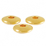 Metall Perlen DQ Disc 6mm Gold (Nickelfrei)
