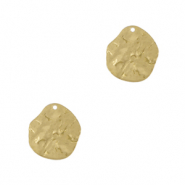 Metall Anh&auml;nger DQ irregular Gold (Nickelfrei)