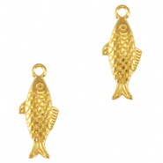 Metall Anh&auml;nger DQ Fisch Gold (Nickelfrei)