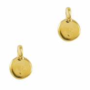 Metall Anh&auml;nger DQ irregular Gold (Nickelfrei)