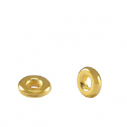 Metall Perlen DQ Spacer Ringe 6mm Gold (Nickelfrei)