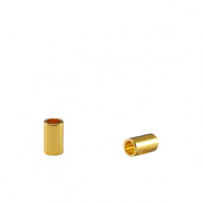 Metall Perlen DQ Tubes Gold (Nickelfrei)