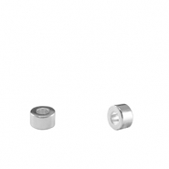 Metall Perlen DQ Tubes Antik silber (Nickelfrei)