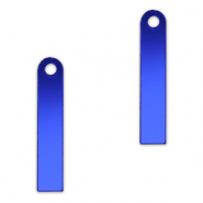 Statement-Anhänger Bar Metallic royal blue