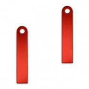 Statement-Anhänger Bar Metallic red