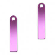 Statement-Anhänger Bar Metallic lilac purple