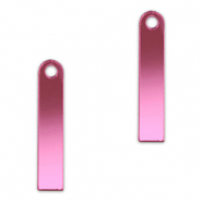 Statement-Anhänger Bar Metallic magenta purple