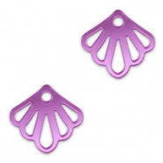 Statement-Anhänger Muschel Metallic lilac purple