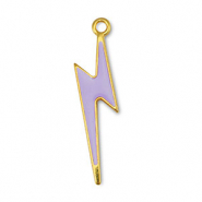 Metall Anh&auml;nger DQ Blitz Lilac-Gold (Nickelfrei)