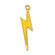 Metall Anh&auml;nger DQ Blitz Yellow-Gold (Nickelfrei)