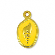 Metall Anh&auml;nger DQ Muschel Yellow-Gold (Nickelfrei)
